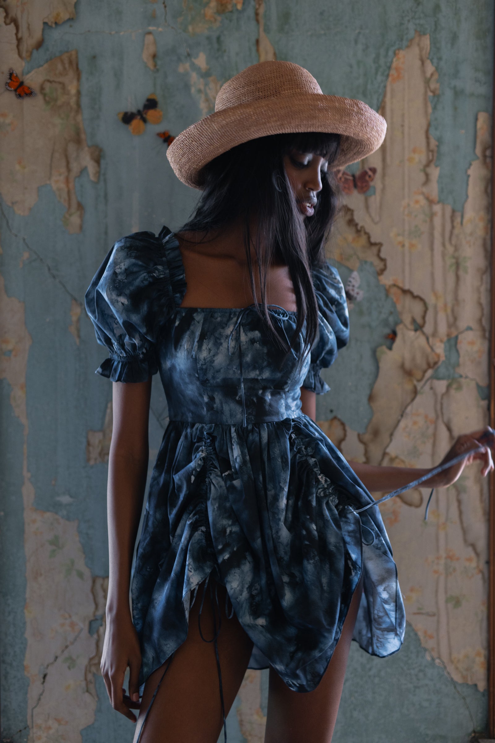 Indigo Girl Mini Dress - Romantic Style