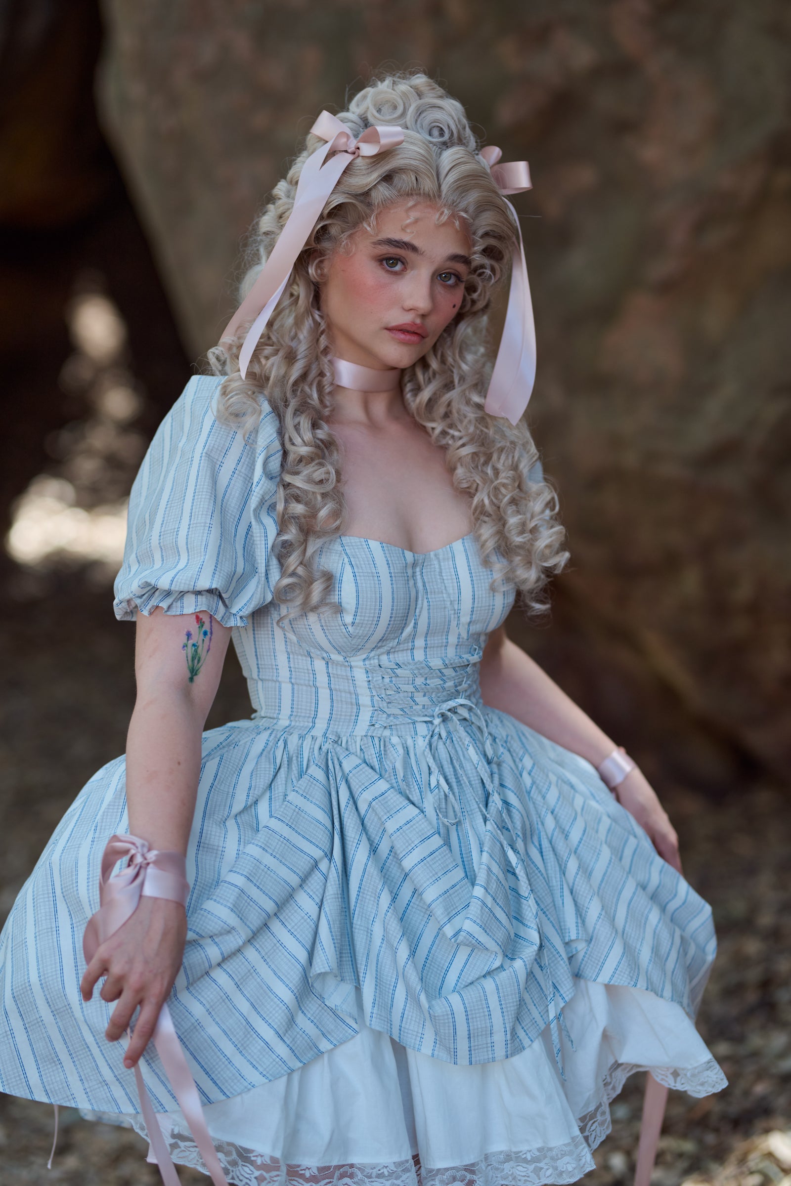 Kiera Stripe Dress by The Lake