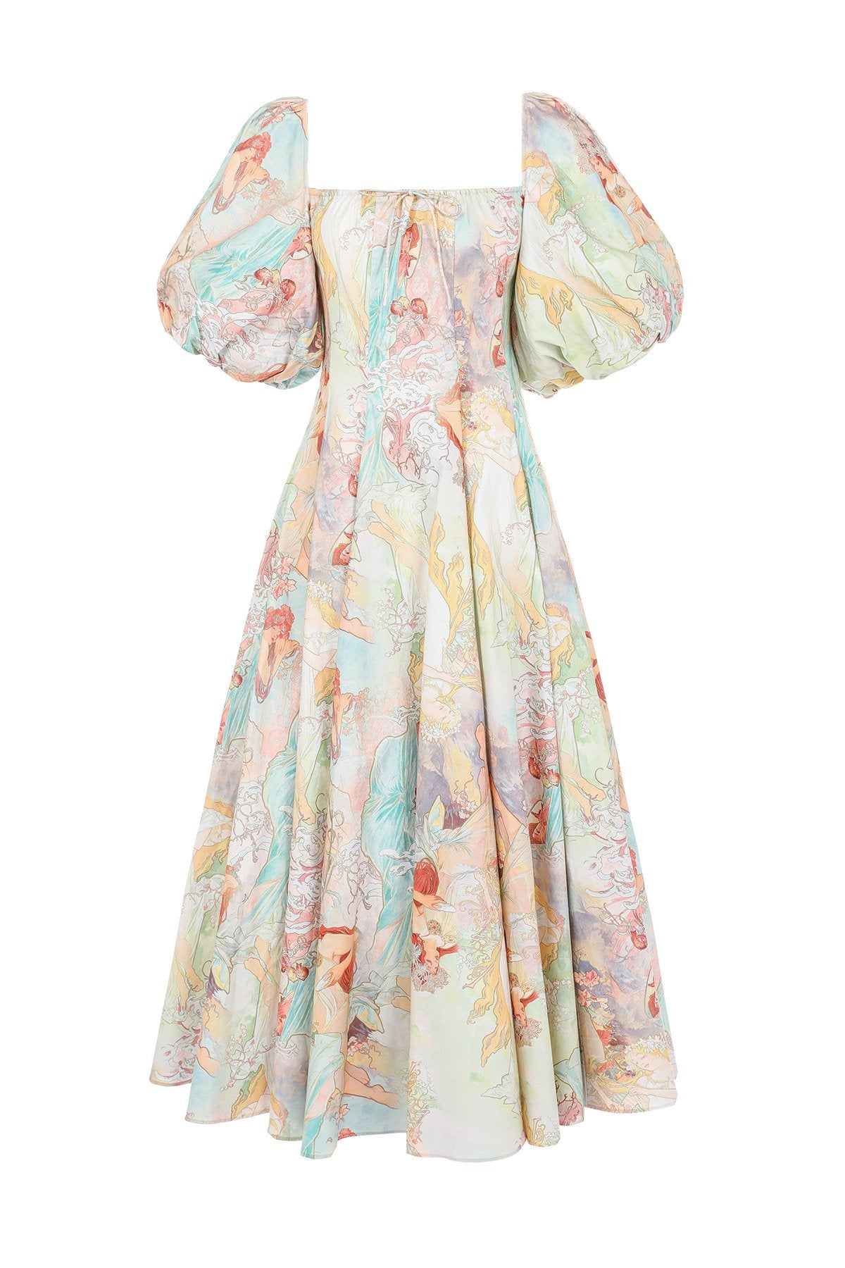 Mucha Floral Day Dress for Women