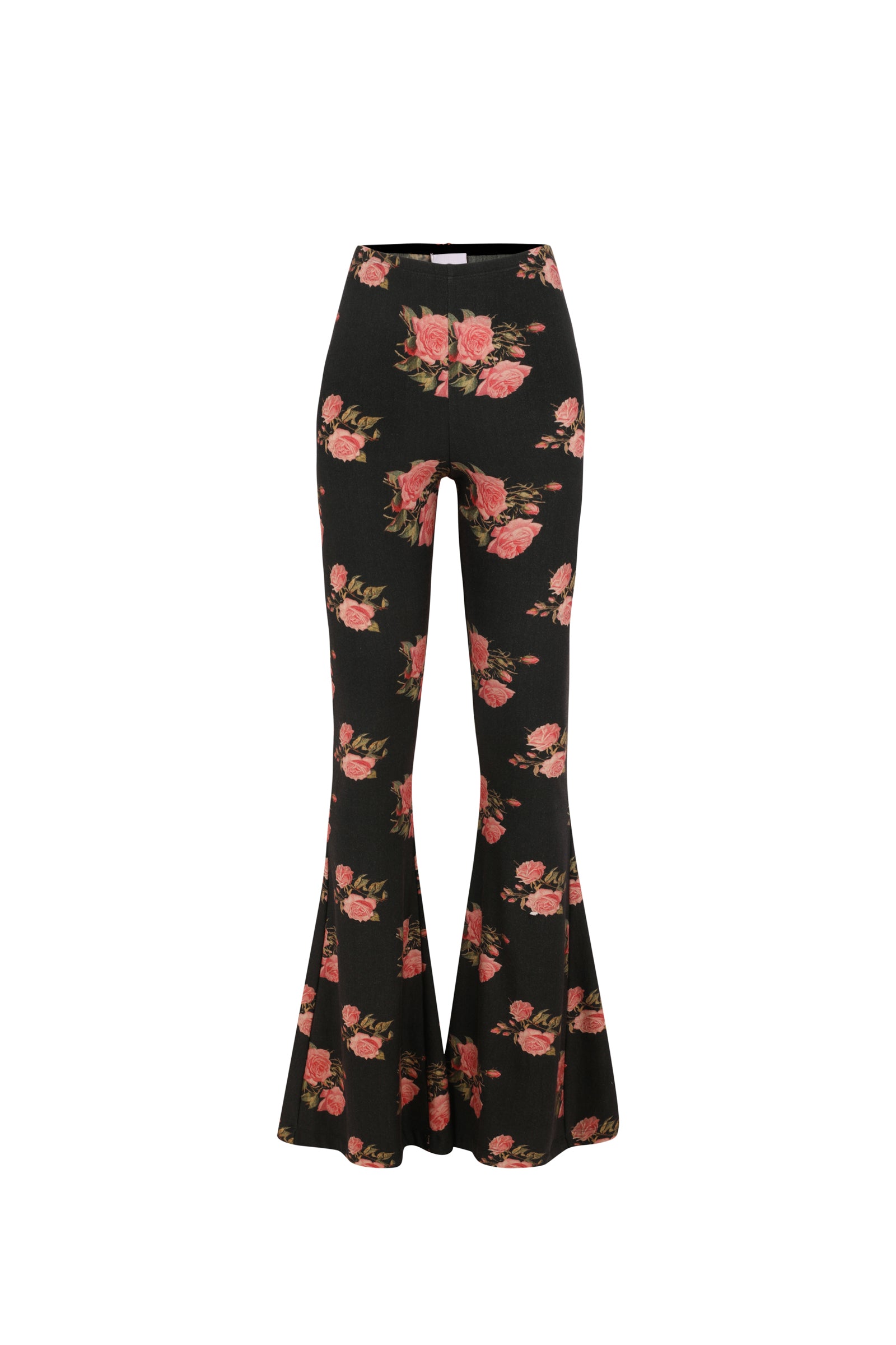 Stylish Night Rose Flared Pants