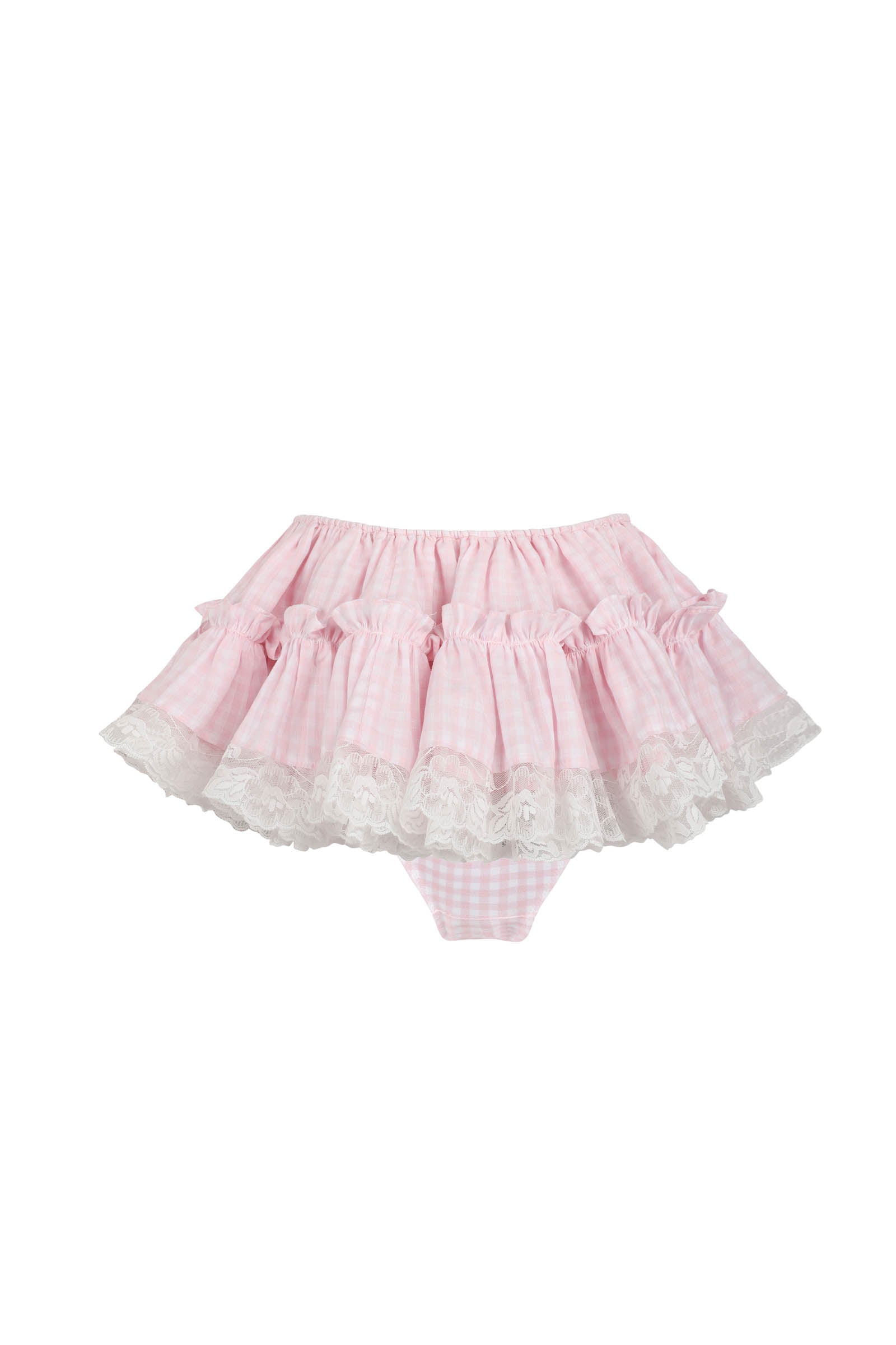 Degas Pink Gingham Skirt – Classic Style